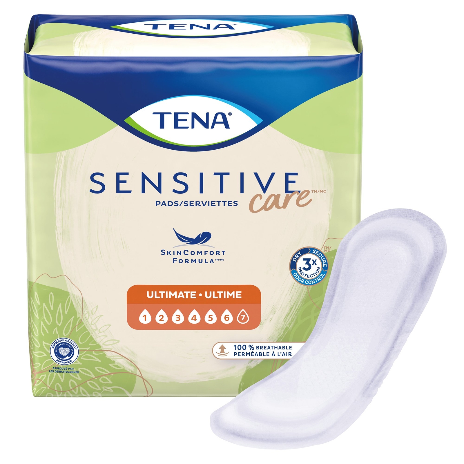 TENA Incontinent Pad 16″ L Regular Length 66 Ct