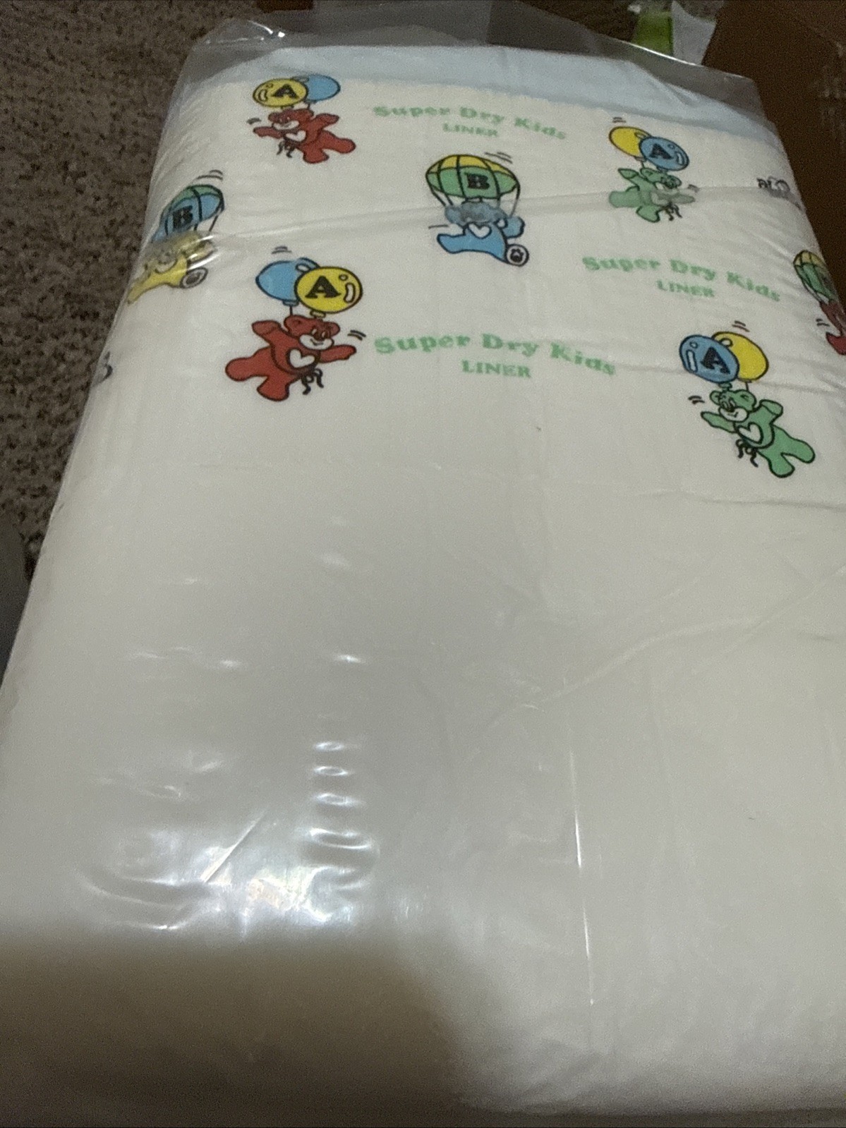 Vintage Abu Super Dry Kids Diapers SDK Size Large + Free Gift 4 Bag Case