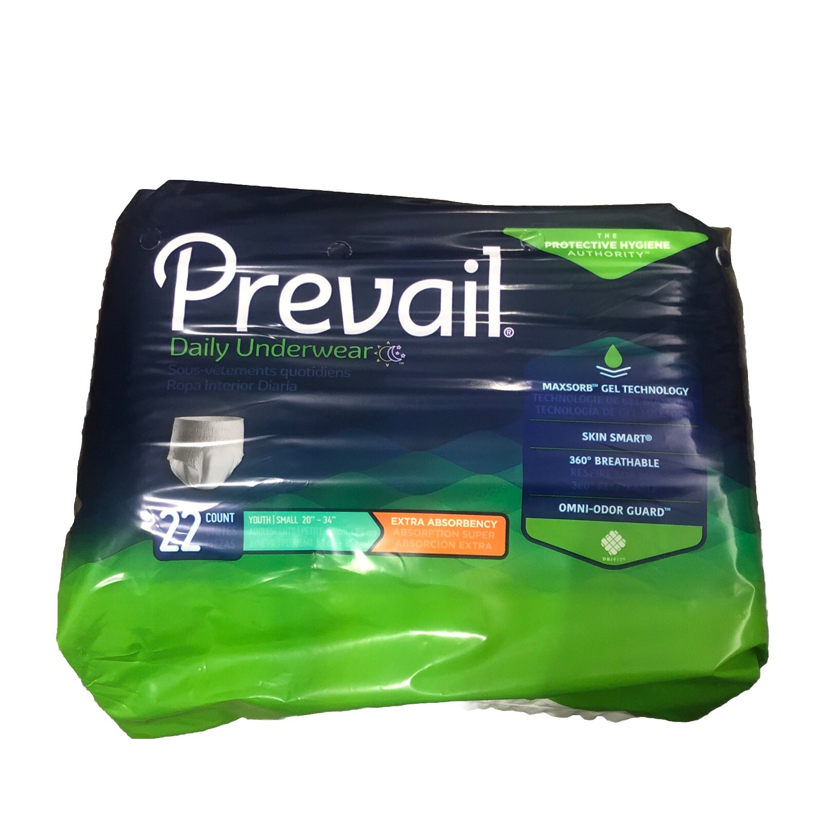 Adult Incontinence Underwear for Men & Women, Maximum Absorbency, Youth/Small…