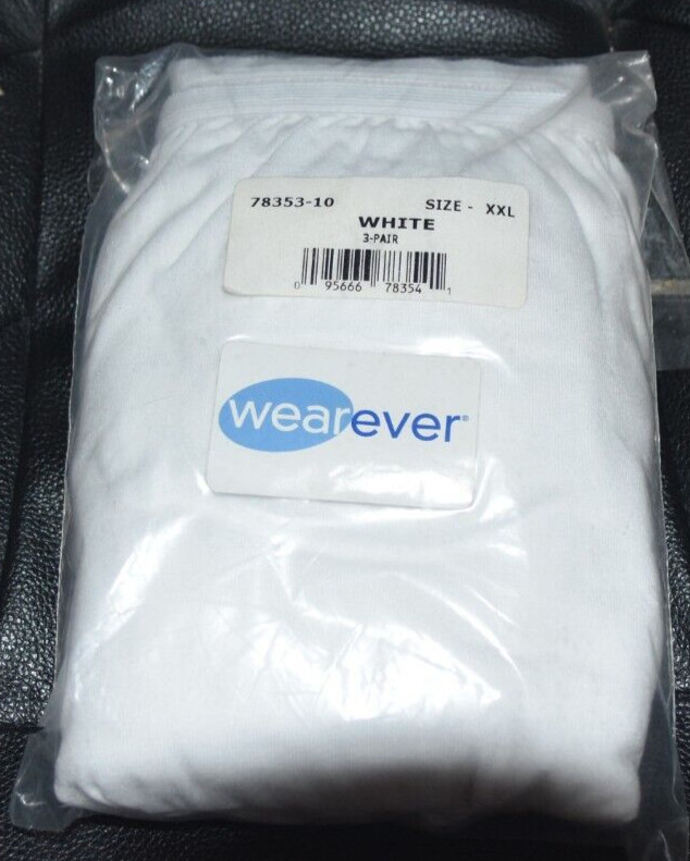Wearever For Women XXL White Leak-Control Washable Underwear Absorbent Pad NEW