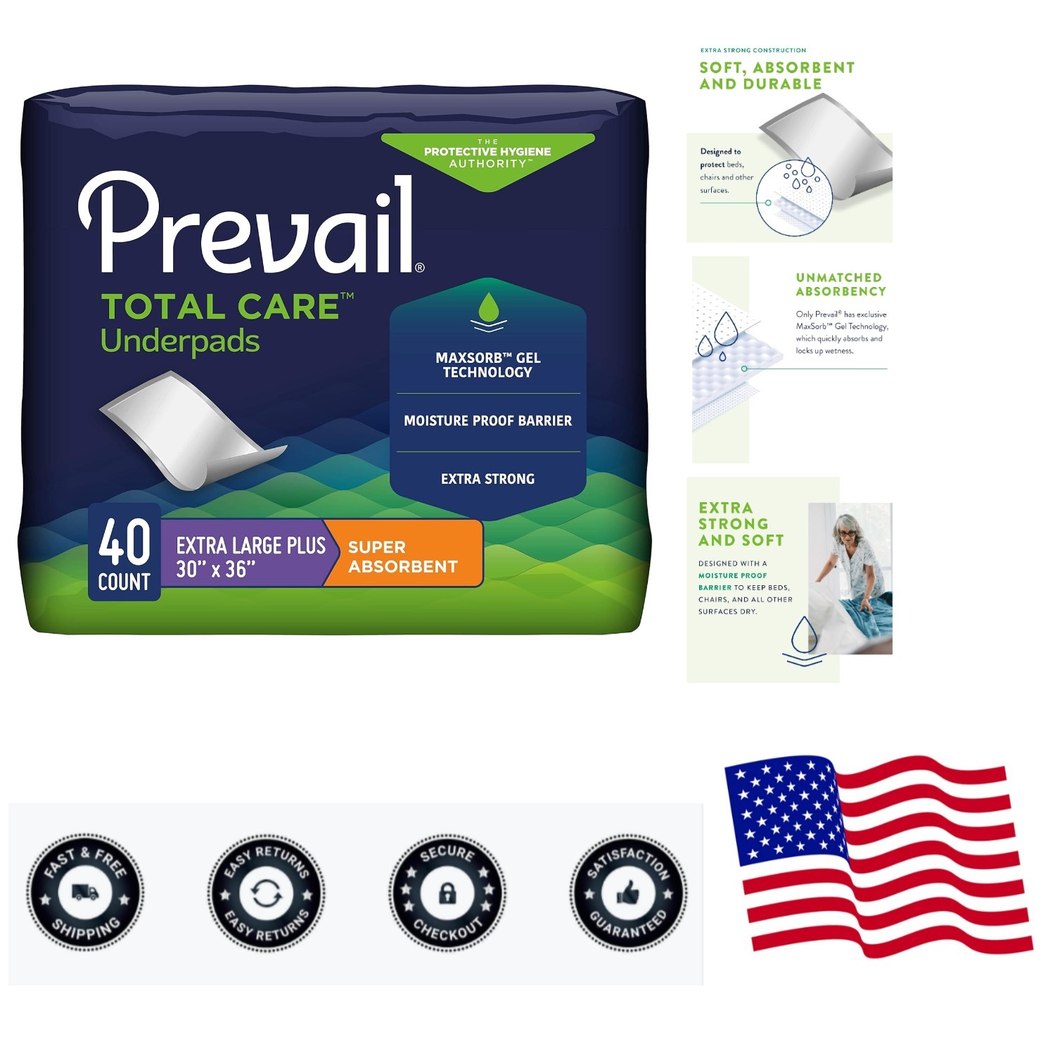 Incontinence Underpads – Unisex Disposable Underpads for Men & Women – Super …