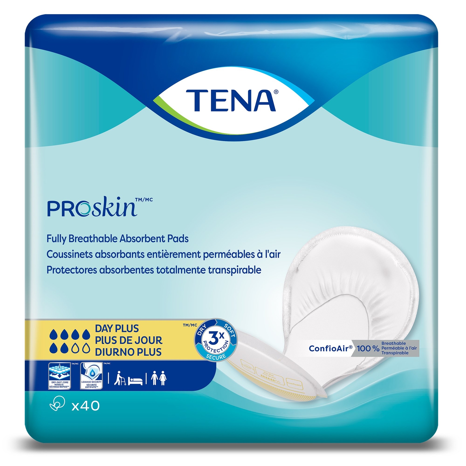 TENA Day Plus Pad 24″ Long PK of 40