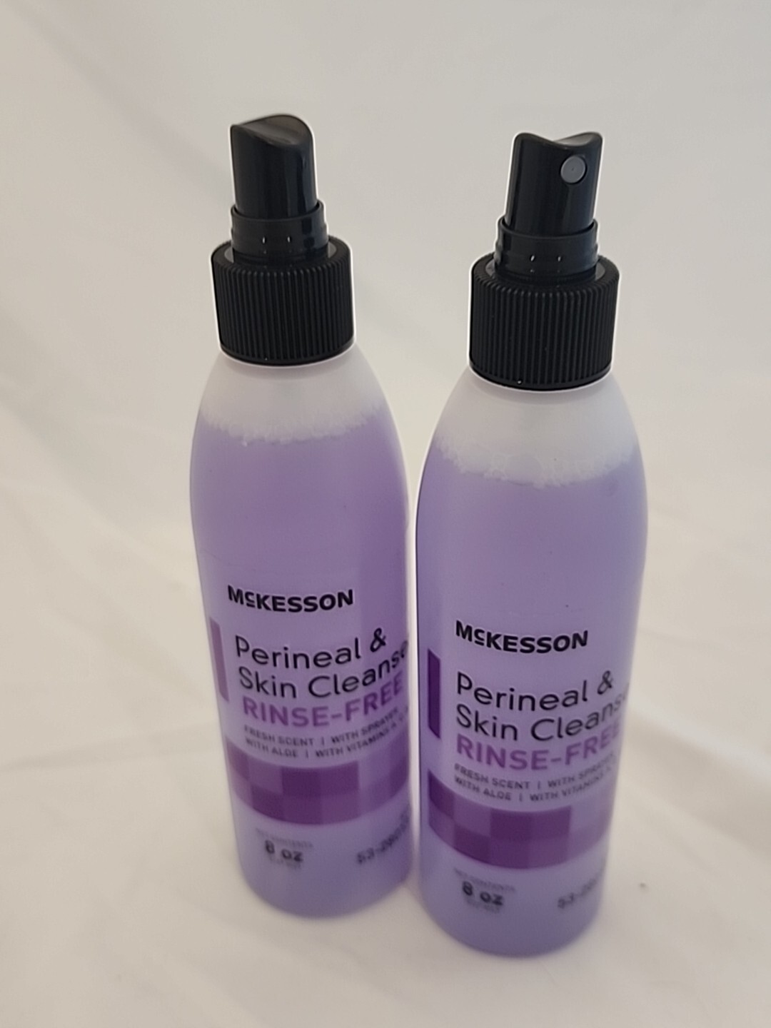 McKesson Rinse-Free Perineal Wash Skin Cleanser with a fresh scent