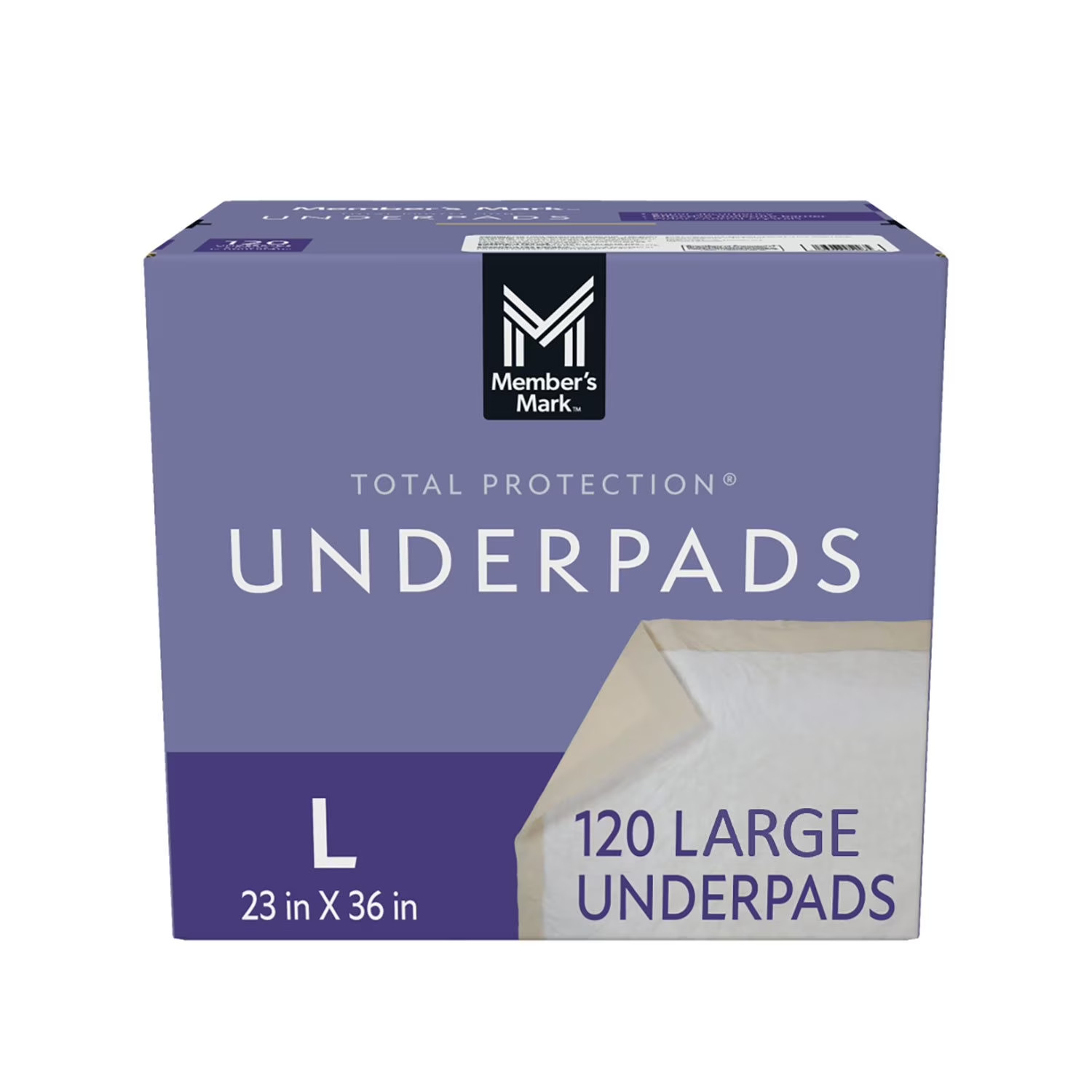 Member ‘s Mark Total Protection Underpads Large, 120 ct.