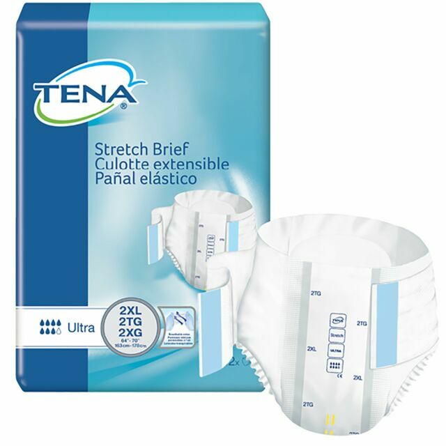 TENA Stretch Ultra Briefs Size XXL Bed Protectors 32 Pack