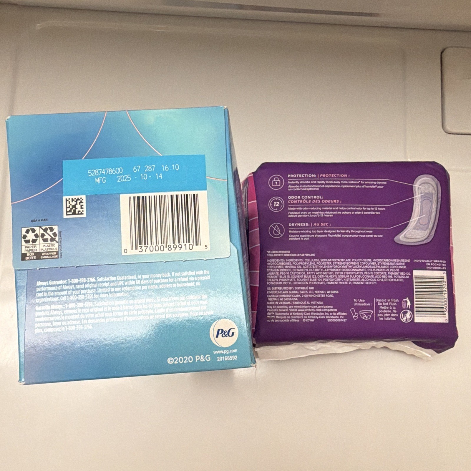 Poise Light Incontinence Pads Size 3 Purple Disposable 30 Ct Infinity FlexFoam