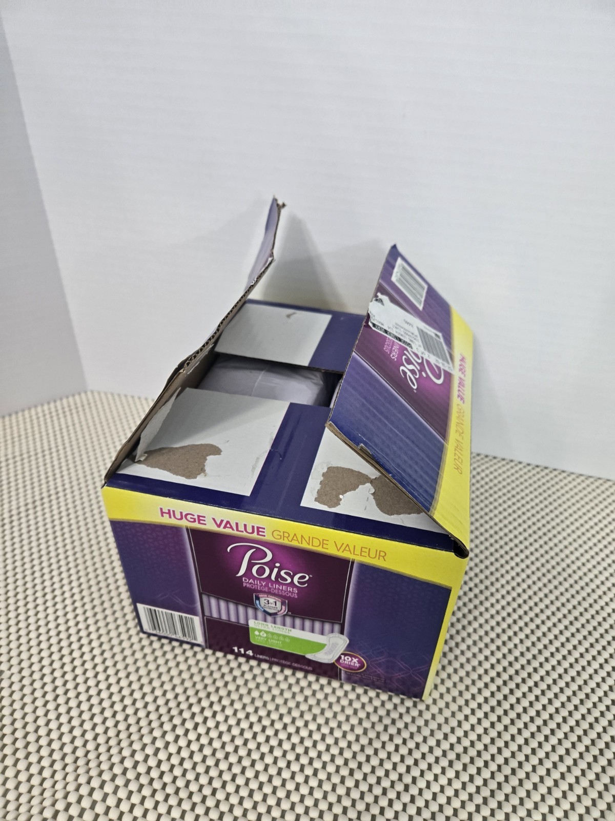 114Ct Poise Daily Incontinence Panty Liners~2 Pack~Very Light Absorbency~Long