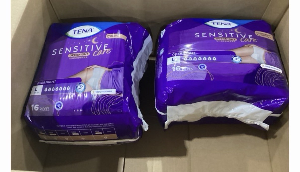 Tena Sensitive Care Overnight Large 32 Ct