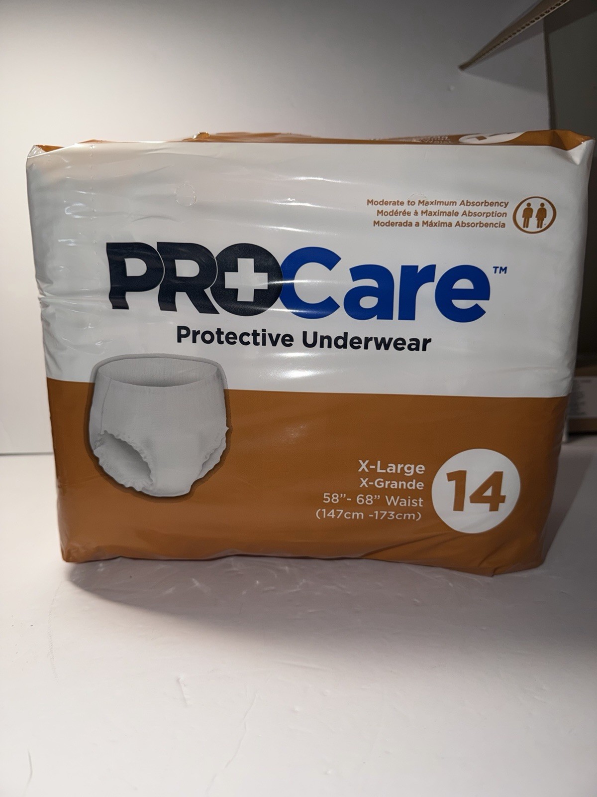 3 Pkgs ProCare Protective Underwear Adult Diapers X-Large 14 Ct. (42 Total) NEW