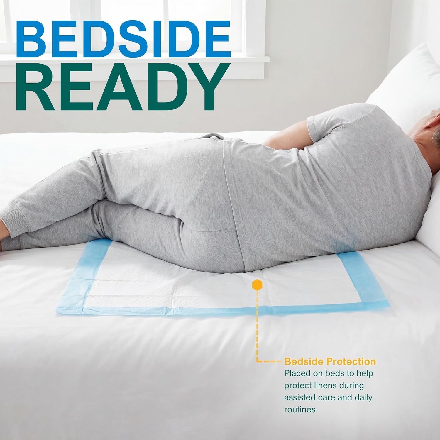 Disposable Underpads 17» x 24» 100-Count Incontinence Pads, Bed Covers, Pup…