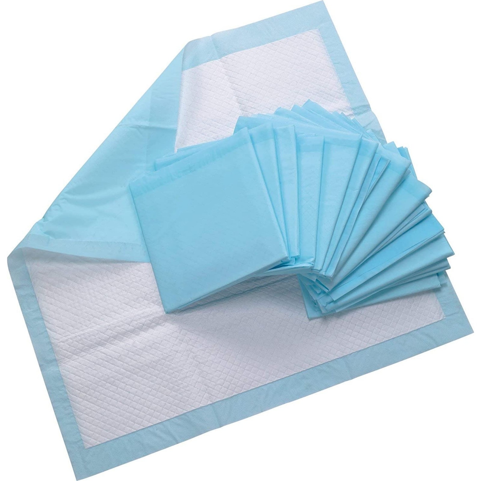 Disposable Underpads Large 23 x 36, Waterproof Highly Absorbent Blue Bed Pads