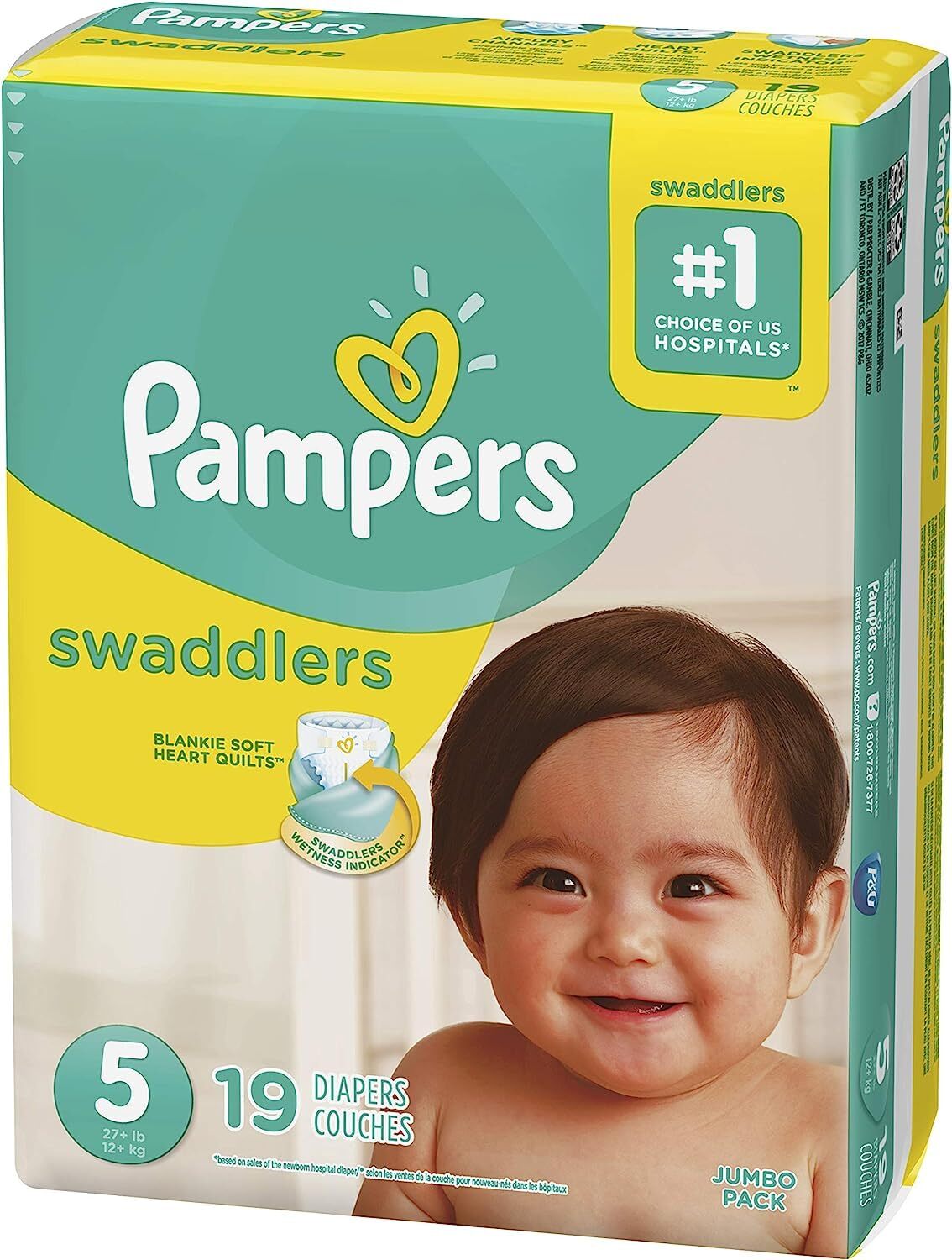 Size 5 Ultra Soft Incontinence Diapers 12 Hour Protection Gentle Hypoallergenic