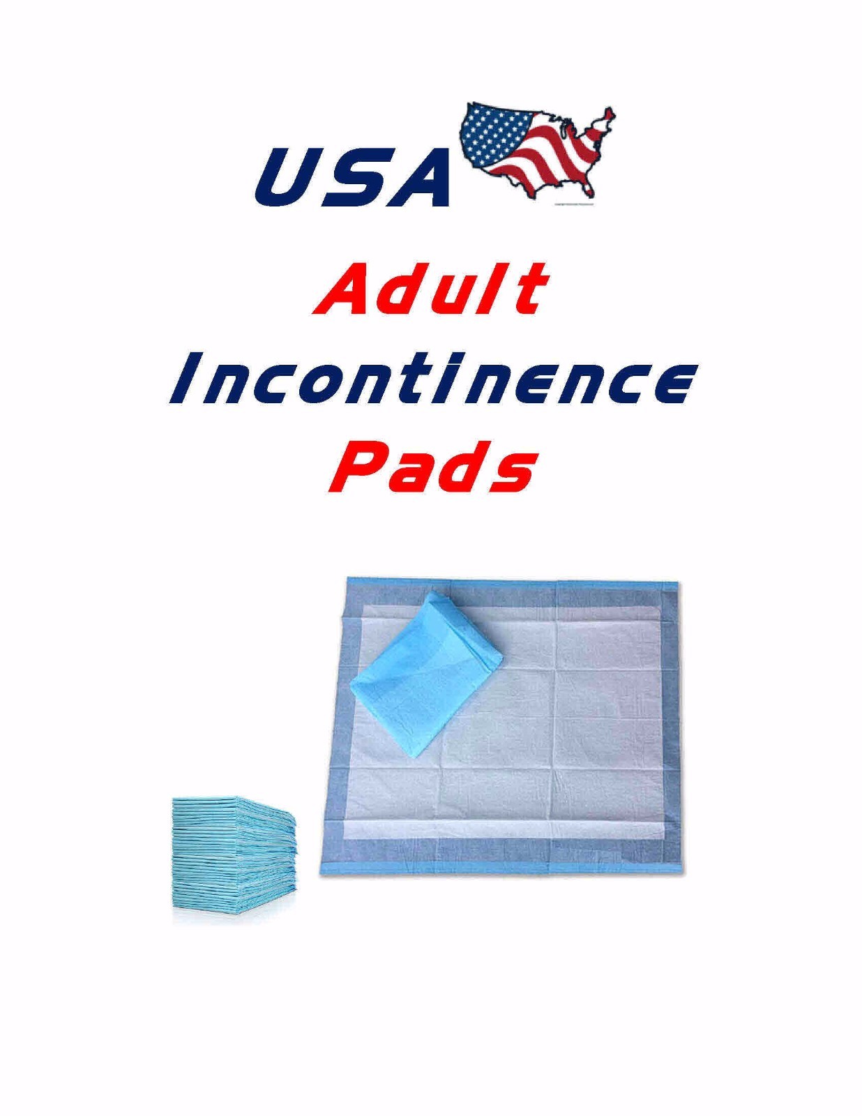 17×24″ 1200ct USA Adult Disposable Incontinence Mattress-Furniture Security Pads