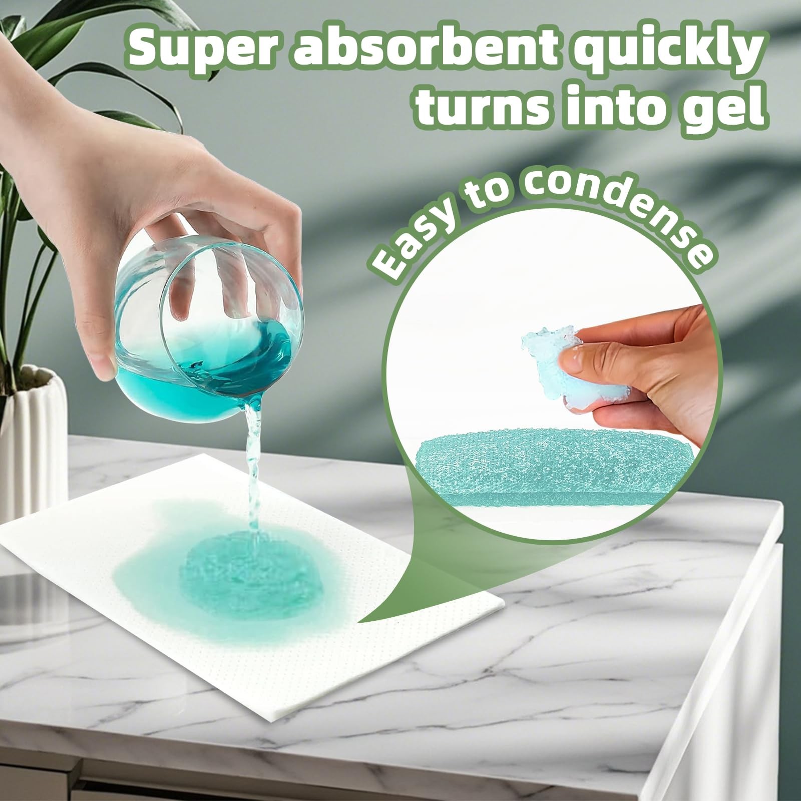 100 Pack Commode Liners with Super Absorbent Pads, Universal Fit All Standard…