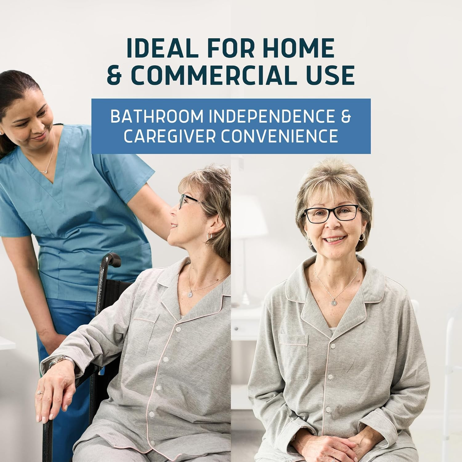 Lunderg Commode Liners – Value Pack 100 Count Universal Fit – Medical Grade Beds